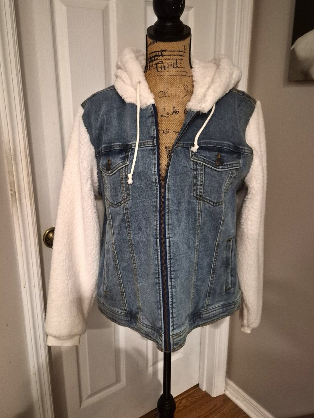 Maurice's Hooded Denim Jacket NWT